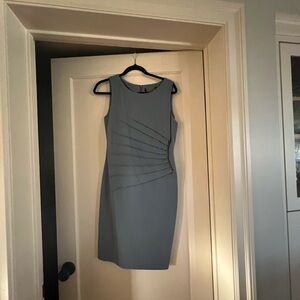 Elegant Sleeveless Gray Dress